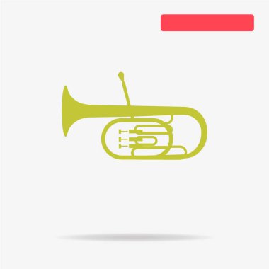 Tuba icon. Vector concept illustration for design. clipart