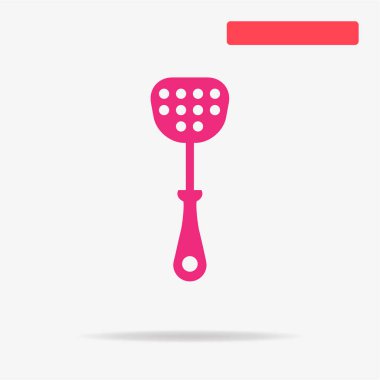 Mutfak spatula simgesi. Vektör konsept illüstrasyon tasarımı için.