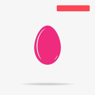 Yumurta simgesi. Vektör konsept illüstrasyon tasarımı için.