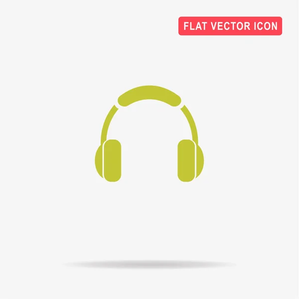 Kopfhörer Symbol Vektor Konzept Illustration Für Design — Stockvektor