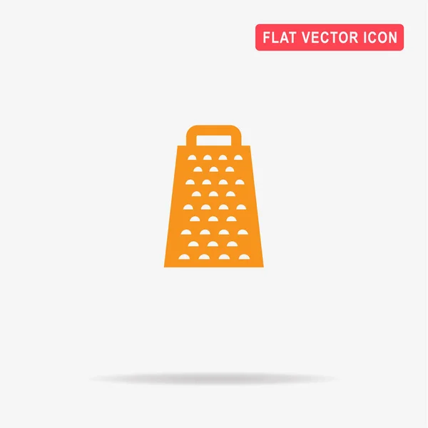 Grater Icon Vector Concept Illustration Design — Stock Vector