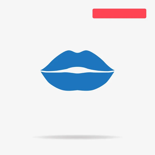 唇アイコン デザインのベクトルの概念図 — ストックベクタ