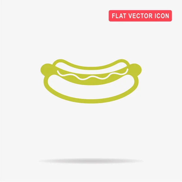 Une Icône Hot Dog Illustration Vectorielle Concept Pour Design — Image vectorielle