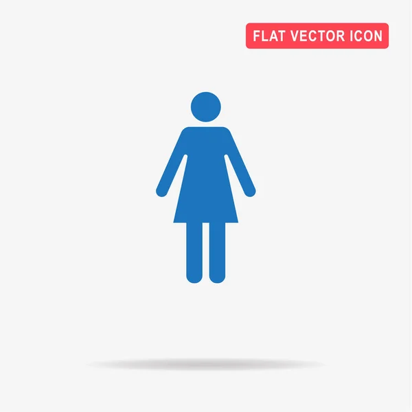 Икона Женщины Векторная Концепция — стоковый вектор