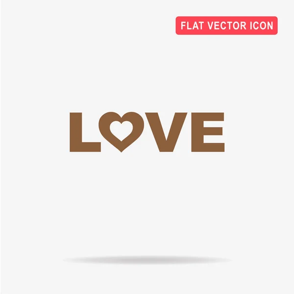 Icono Amor Ilustración Del Concepto Vectorial Para Diseño — Vector de stock
