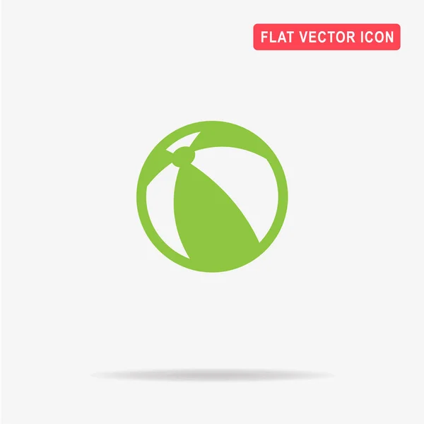 Ícone Bola Praia Ilustração Conceito Vetor Para Design — Vetor de Stock