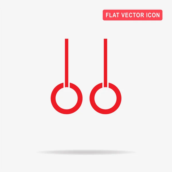 Ícone Anéis Ginástica Ilustração Conceito Vetor Para Design — Vetor de Stock