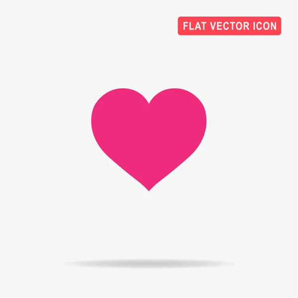 Hart Pictogram Vectorillustratie Concept Voor Ontwerp — Stockvector