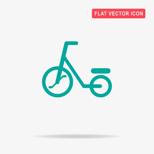 Icône Vélo Bébé Illustration Vectorielle Concept Pour Design — Image vectorielle