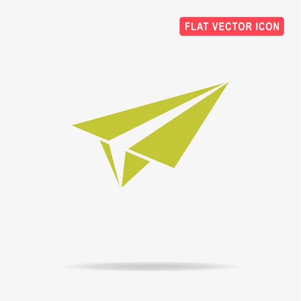 Icône Avion Papier Illustration Vectorielle Concept Pour Conception — Image vectorielle