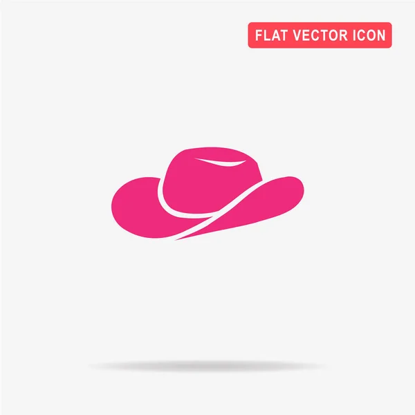 Icono Del Sombrero Vaquero Ilustración Del Concepto Vectorial Para Diseño — Archivo Imágenes Vectoriales