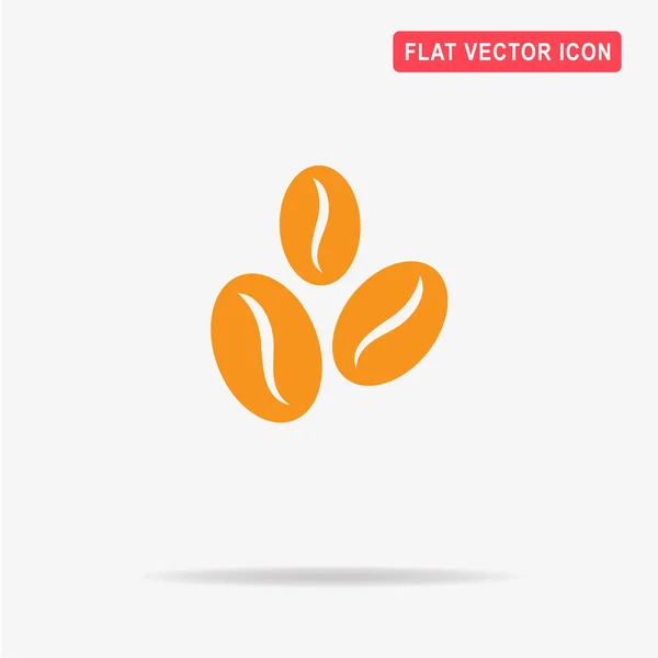 Εικονίδιο Κόκκους Καφέ Vector Εικονογράφηση Έννοια Για Σχεδιασμό — Διανυσματικό Αρχείο