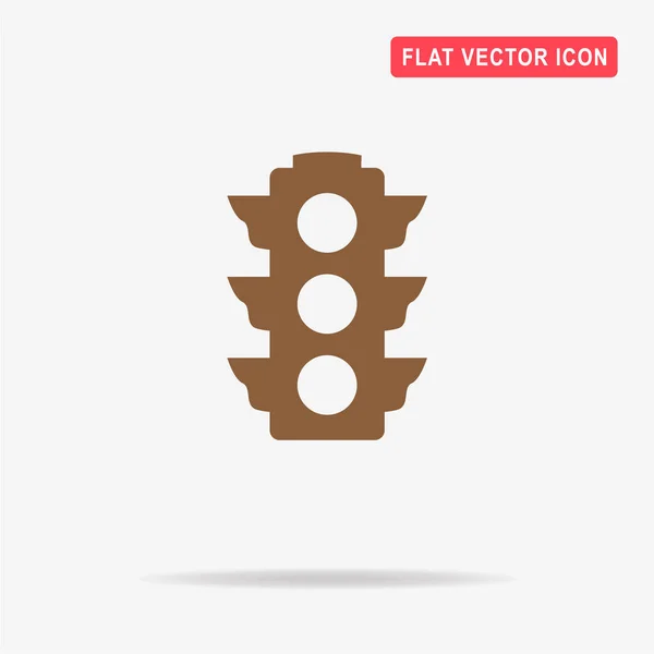 Verkeerslichtpictogram Vectorillustratie Concept Voor Ontwerp — Stockvector