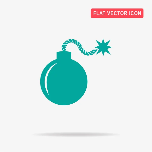 Bomben Symbol Vektor Konzept Illustration Für Design — Stockvektor