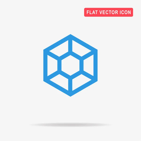 Látható Rombuszikont Vektor Koncepció Illusztráció Design — Stock Vector