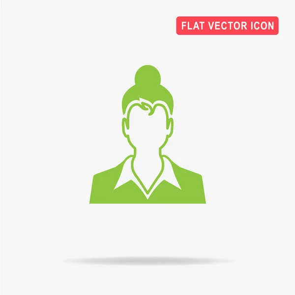 Icono Mujer Ilustración Del Concepto Vectorial Para Diseño — Vector de stock