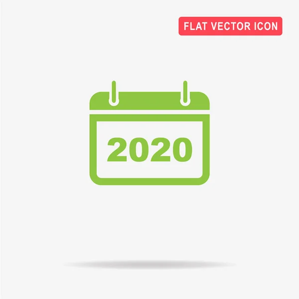 2020 simgesi. Vektör konsept illüstrasyon tasarımı için.