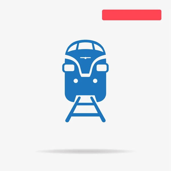 鉄道アイコン デザインのベクトルの概念図 — ストックベクタ