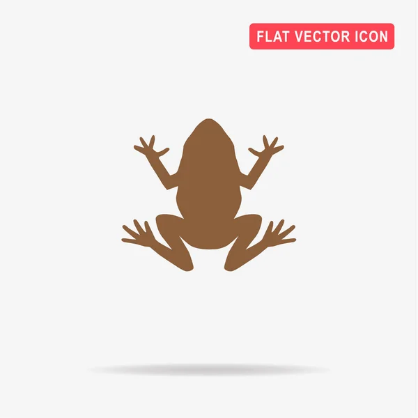 Kikker Pictogram Vectorillustratie Concept Voor Ontwerp — Stockvector