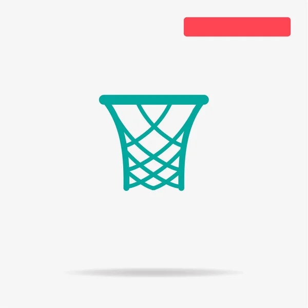 Піктограма Баскетбольного Фланця Векторна Концепція Ілюстрація Дизайну — стоковий вектор