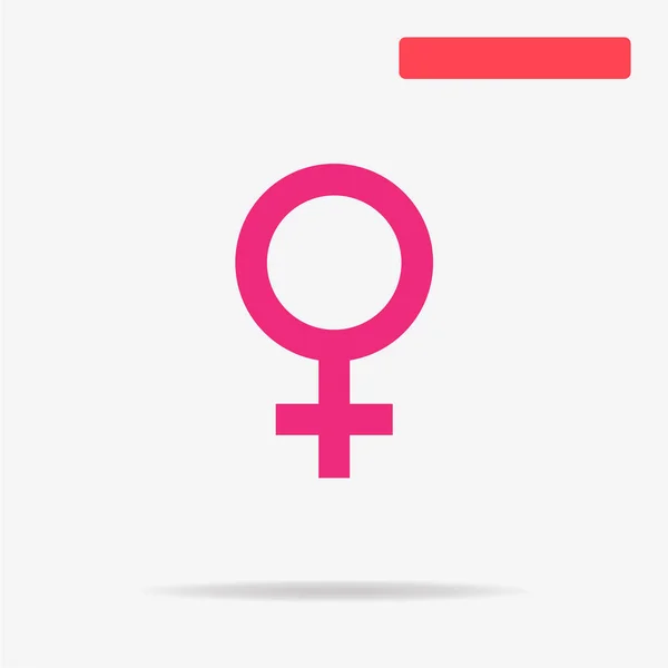 Female Sexual Orientation Icon Vector Concept Illustration Design — Stock Vector