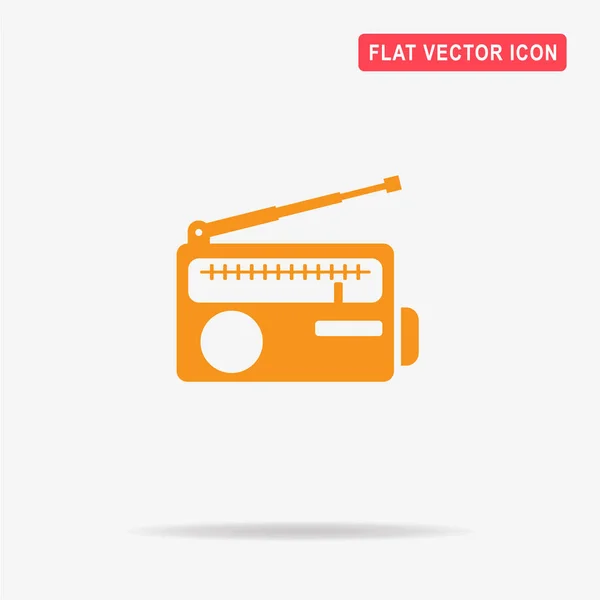 Radio Pictogram Vectorillustratie Concept Voor Ontwerp — Stockvector