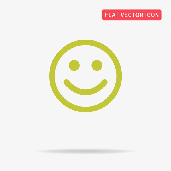 Χαρούμενο Πρόσωπο Εικονίδιο Vector Εικονογράφηση Έννοια Για Σχεδιασμό — Διανυσματικό Αρχείο