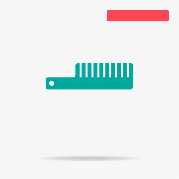 Comb Icon Vector Concept Illustration Design — Stock Vector