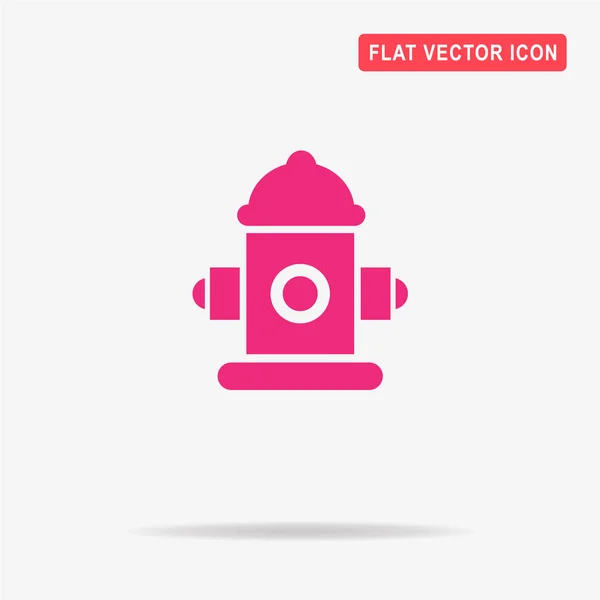 Fireplug Ikon Vektor Koncepció Illusztráció Design — Stock Vector