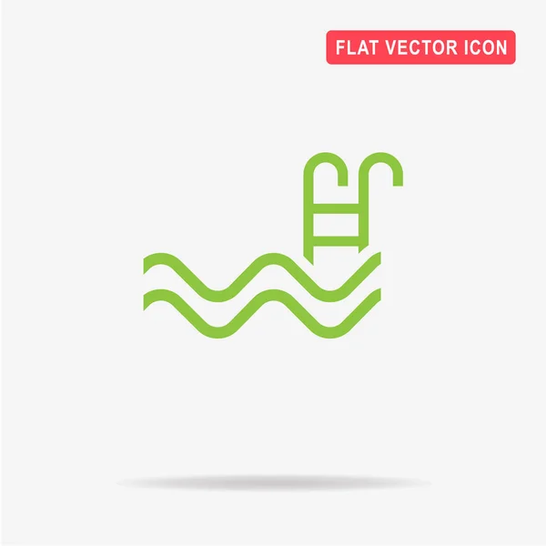 Schwimmbad Symbol Vektor Konzept Illustration Für Design — Stockvektor