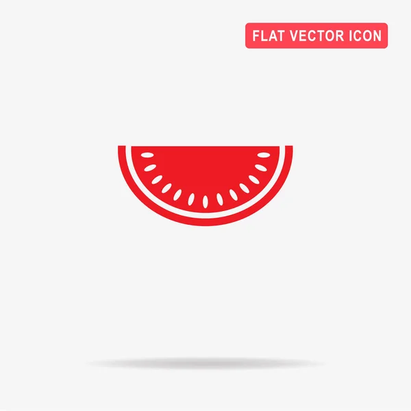 Watermelon Icon Vector Concept Illustration Design — Stock Vector