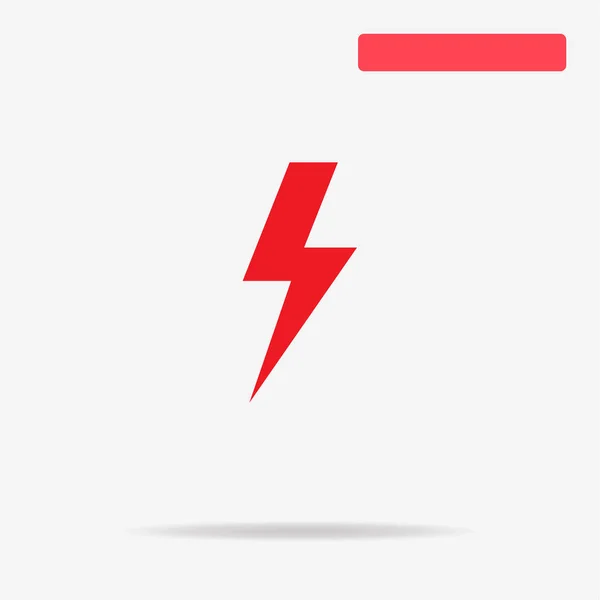 Lightning Icon Vector Concept Illustration Design — Stock Vector