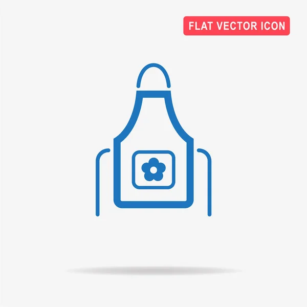 Apron Icon Vector Concept Illustration Design — Stock Vector