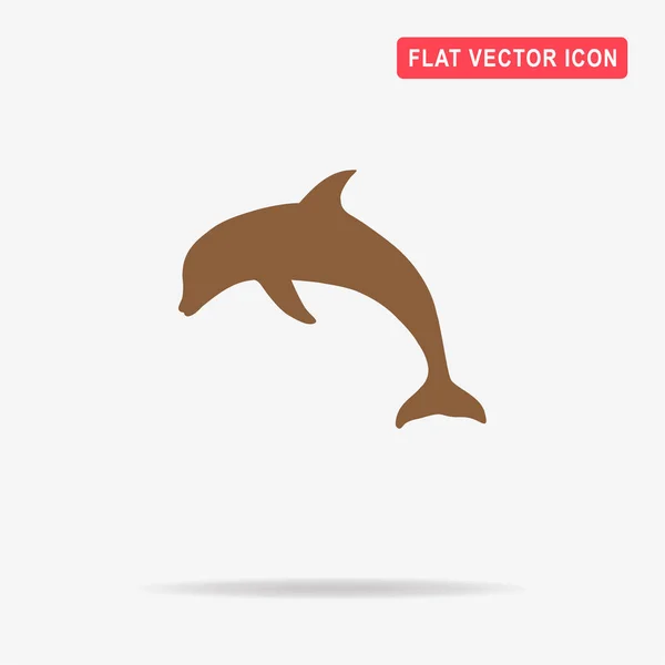 Delfinsymbol Vektor Konzept Illustration Für Design — Stockvektor