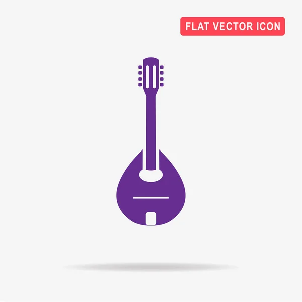 Ícone Mandolin Ilustração Conceito Vetor Para Design — Vetor de Stock