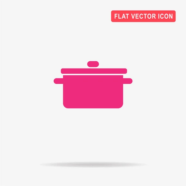 Pot Icon Vector Concept Illustration Design — Stock Vector