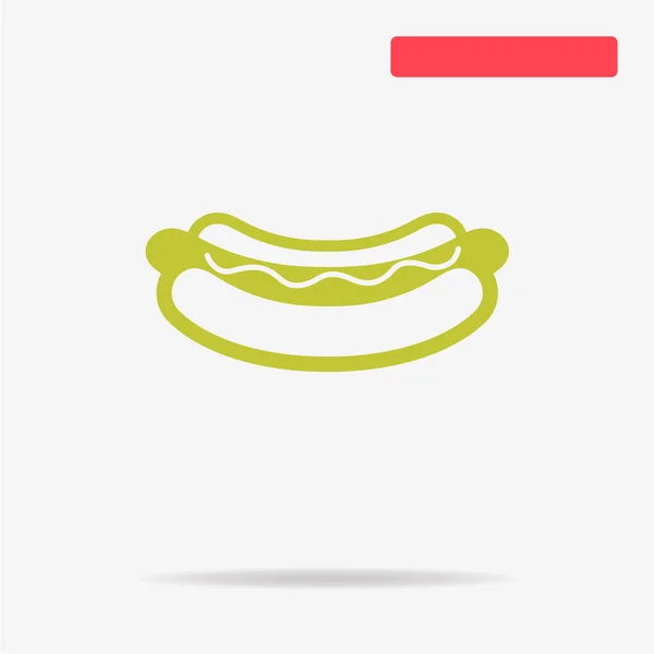 Hotdog Ikone Vektor Konzept Illustration Für Design — Stockvektor