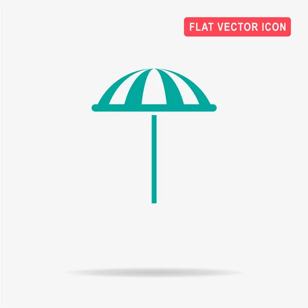 Icône Parasol Illustration Vectorielle Concept Pour Design — Image vectorielle