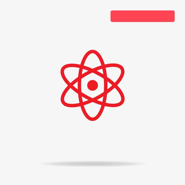 Atom Icon Vector Concept Illustration Design — Stock Vector