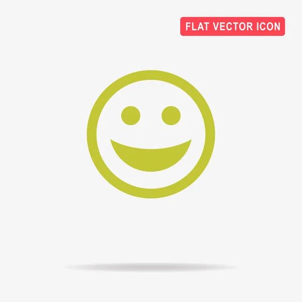 Smiley Gesichtssymbol Vektor Konzept Illustration Für Design — Stockvektor