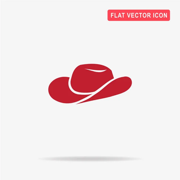 Icono Del Sombrero Vaquero Ilustración Del Concepto Vectorial Para Diseño — Archivo Imágenes Vectoriales