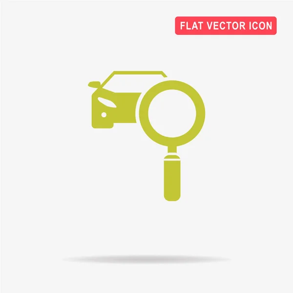 Car Diagnostics Icon Vector Concept Illustration Design — Stock Vector