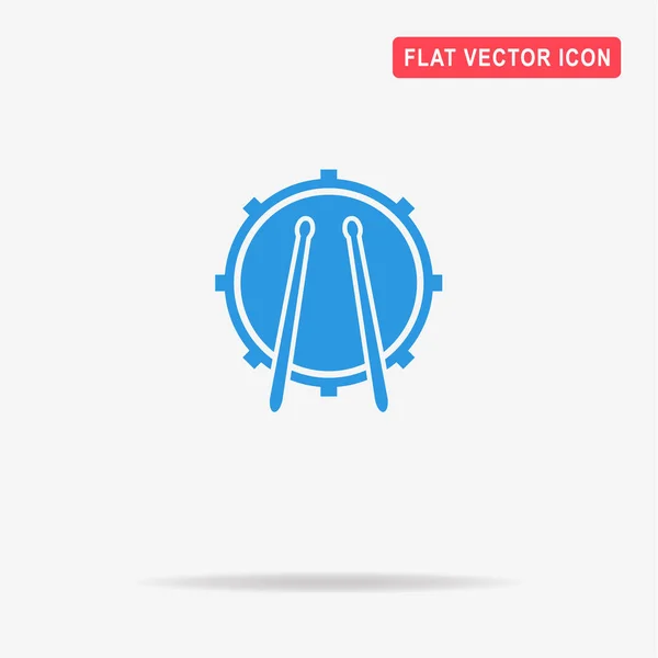 Icono Del Tambor Ilustración Del Concepto Vectorial Para Diseño — Vector de stock