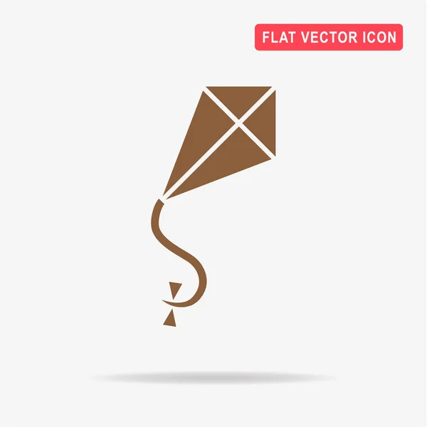Kite Pictogram Vectorillustratie Concept Voor Ontwerp — Stockvector