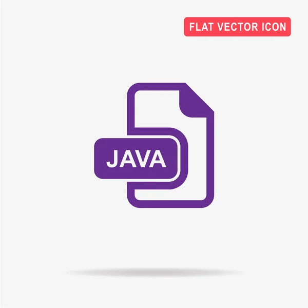 Java Pictogram Vectorillustratie Concept Voor Ontwerp — Stockvector