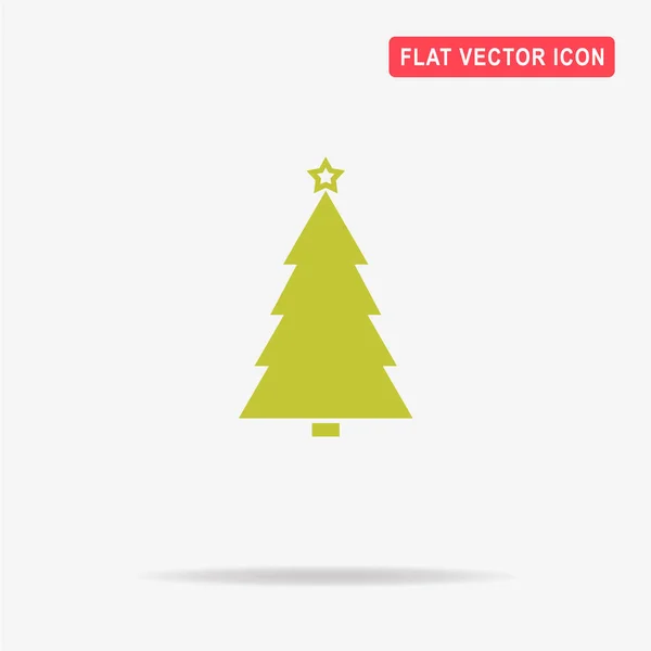 Weihnachtsbaum Ikone Vektor Konzept Illustration Für Design — Stockvektor