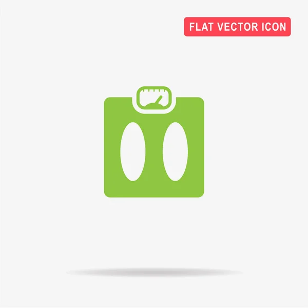 Weight Icon Vector Concept Illustration Design — Stock Vector