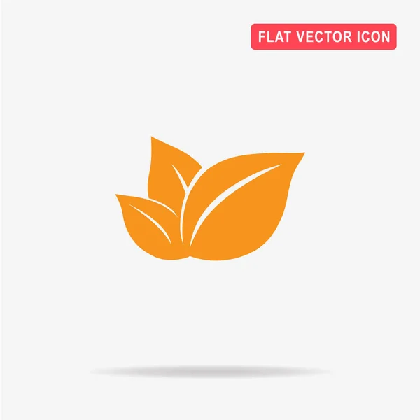 Blatt Ikone Vektor Konzept Illustration Für Design — Stockvektor