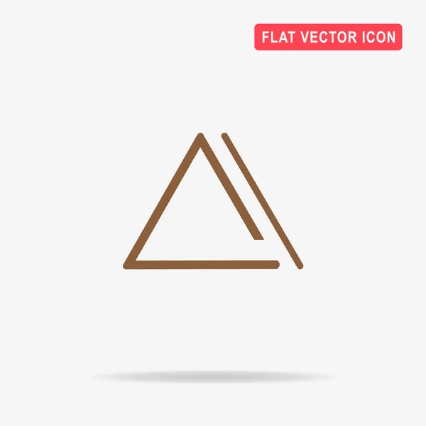 Ícone Triângulo Musical Ilustração Conceito Vetor Para Design — Vetor de Stock