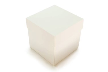 Beyaz arka plan üzerinde beyaz Giftbox